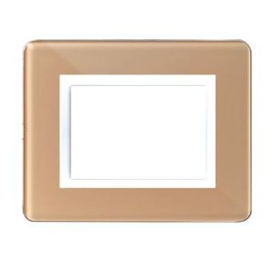 Series 44 - Personal 44 3-seater glossy beige plastic plate