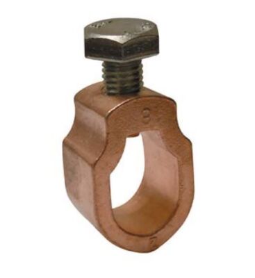 Round earth rod clamp of 18