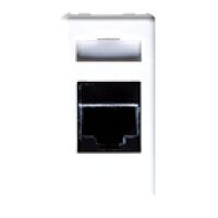 System White - connector for RJ45 Cat. 5e UTP data transmission
