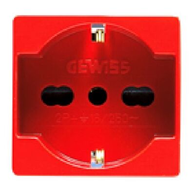 System - red universal socket