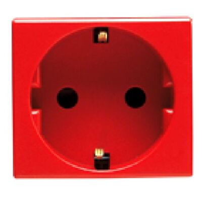 System - red German socket