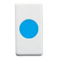 System White - portalámparas intermitente azul claro