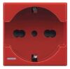 BTicino H4140/16R Axolute - Prise universelle rouge 16A P40