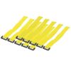 Yellow Velcro cable ties - Blister of 10 pieces