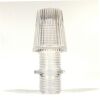 Transparent threaded cable clamp for lamp holders