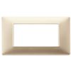 Plana - 4-place matt champagne technopolymer plate