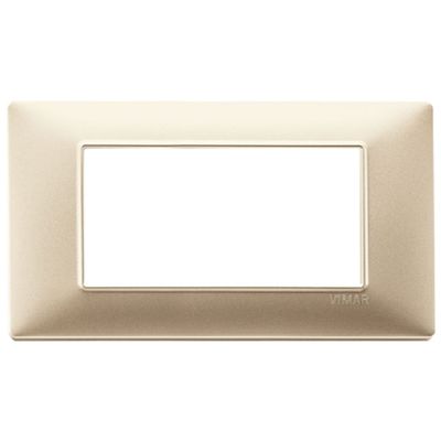 Plana - 4-place matt champagne technopolymer plate