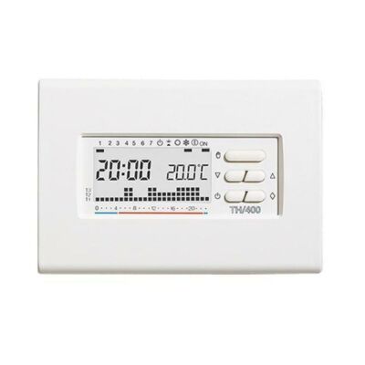 Came 69404200 - Chronothermostat mural blanc TH/400 BB