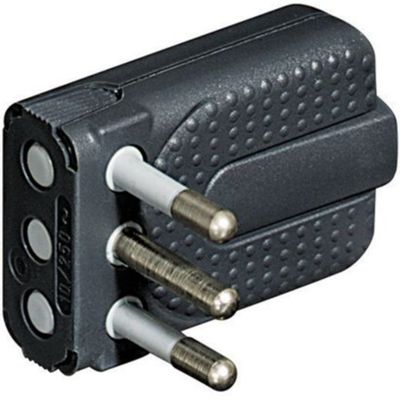 CORNER small gray space-saving plug
