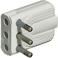 Large white space-saving CORNER plug