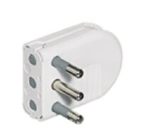 Large white space-saving professional plug