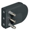 Large gray space-saving professional plug