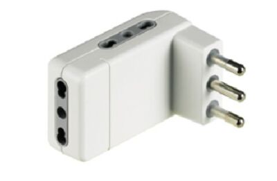 Grand adaptateur multiple CORNER blanc