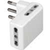 Adaptador múltiple CORNER blanco grande