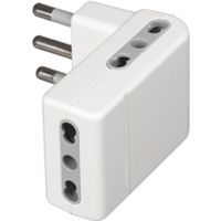 Adattatore multiplo grande bianco CORNER