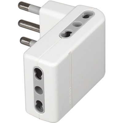 Adattatore multiplo grande bianco CORNER