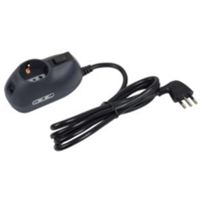 Presa multipla grigio spina 10A e 2 prese bipasso e 1 universale con interruttore