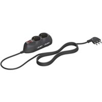 Presa multipla grigio spina 16A e 4 prese bipasso e 2 universale con interruttore