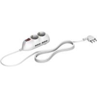 Presa multipla bianco spina 16A e 4 prese bipasso e 2 universale con interruttore
