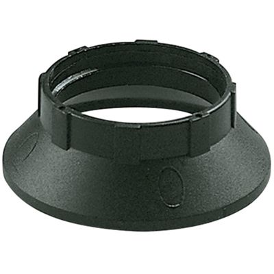 Anneau d'abat-jour E14 en plastique noir