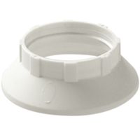 Aro pantalla plastico blanco E14