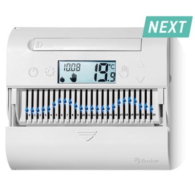 Finder 1C6190030101 - cronotermostato da parete bianco 1C.61