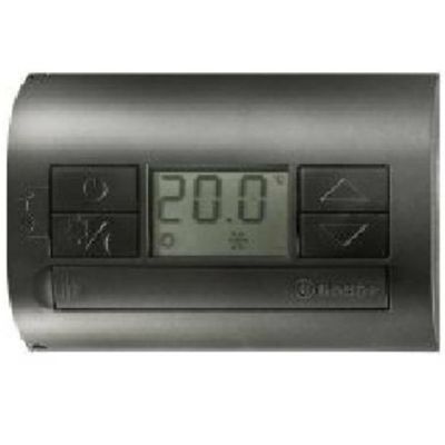 Black wall-mounted room thermostat 1T.31