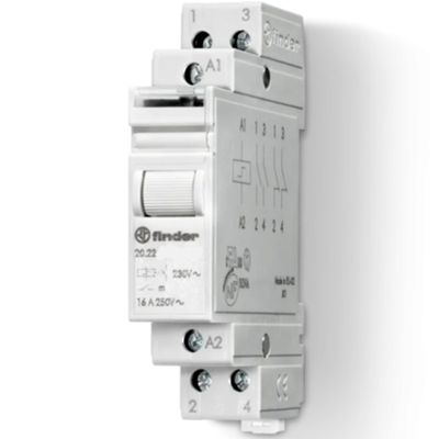 Relais pas à pas 24V AC 2NO 16A 1M