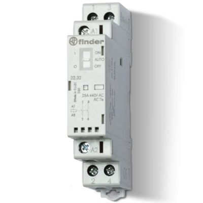 Contattore 24V AC/DC 25A 2NA 1M