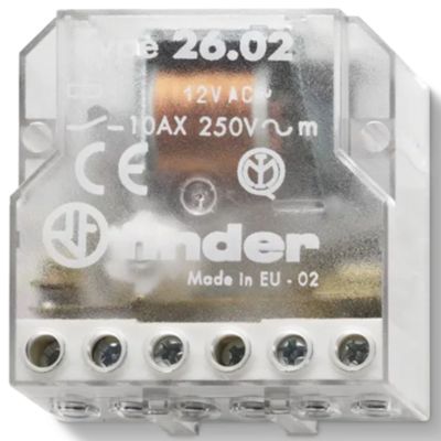 Interruptor de relé de impulsos 230V 2P 26.02