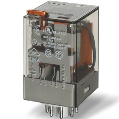 Relais industriel 2NO/NC 012V 10A 60.12