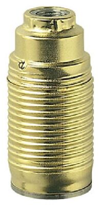 E14 polished brass galvanized threaded metal lamp holder