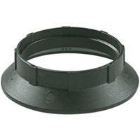 Aro pantalla plastico negro E27