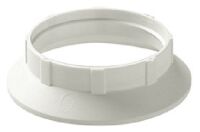 White E27 plastic lampshade ring
