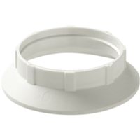 Aro pantalla plástico E27 blanco