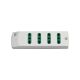 Bpresa SICURY multiple socket with 4 white bypass sockets