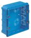 Flush mounting box 4M light blue