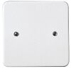 Lid 101 x 101 for round box 75-85 mm with screws white