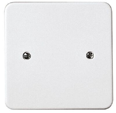 Tapa 101 x 101 para caja redonda 75-85 mm con tornillos blanca