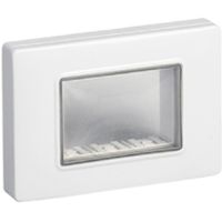 Arke Eikon Plana - soporte con placa IP55 blanca de 3 plazas