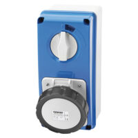Interlocked socket 3P+E 32A 500V 7H without fuses 67 IB