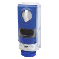 Interlocked socket 2P+E 16A 230V 6H without bottom CBF IB
