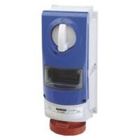 Interlocked socket 3P+E 16A 380V 6H without bottom CBF IB