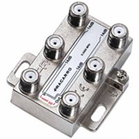 Fracarro 280718 - Distribuidor de TV de 4 salidas, 12 dB F, conector DE4-12