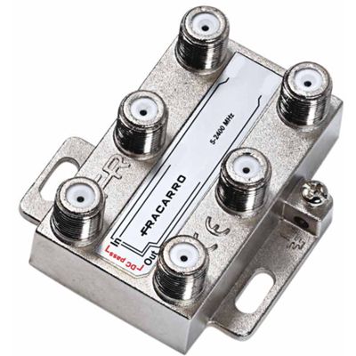 Fracarro 280720 - 4-output TV distributor 18 dB F connector DE4-18