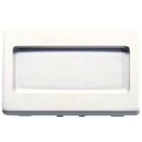 System White - pulsante portanome 3 posti