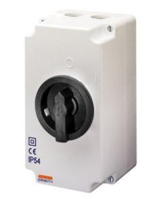 Motor protection box with IP54 operation