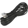 Fanton 21281 - 3m 4-conductor black telephone extension cable