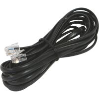 Fanton 21281 - rallonge téléphonique 3m 4 conducteurs noir