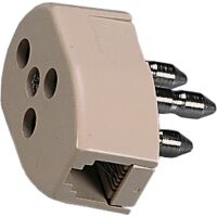 Fanton 22180 - enchufe tripolar con toma RJ11 rebajada